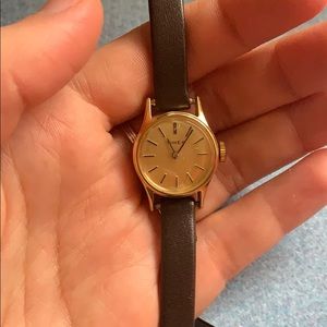 Vintage Leather Timex Watch